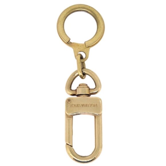 Louis Vuitton Anokre Bag Charm Key Holder Gold M62694 Small Good - Picture 1 of 4